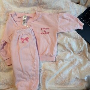Pink Kids Matching Set - Short & Sweet
